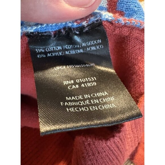 DISNEY Celebrate Together Mickey Mouse Christmas Sweater Fair Isle Size Small - Picture 5 of 7